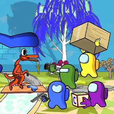 AMONG US vs RAINBOW FRIENDS