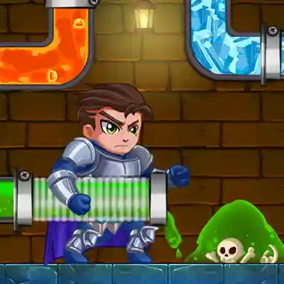 Hero Pipe Rescue Water Puzzle